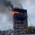 Veliki požar u Zagrebu: Gori Vjesnikov neboder (FOTO, VIDEO)