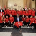 Rukometašice Srbije pred duel sa Švedskom posetile gradonačelnika Kragujevca