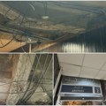 (FOTO) Deca treniraju u sali u kojoj su oštećene grede, SC "11. april" kaže da su sanacije u toku i tvrde da nema opasnosti