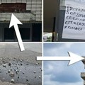 Jezivo upozorenje osvanulo na zgradi u Bulevaru Đinđića: Ovo radite na "sopstvenu odgovornost"