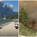 (Video) Požar stigao do naselja i kuća na Halkidikiju! Srpski turisti dobijaju upozorenja, nadležni naređuju odlazak, vatra se…