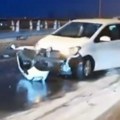 VIDEO Dva lančana sudara u Beogradu: Deset automobila se slupalo kod Ostružničkog mosta, drugi udes kod Arene