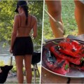Maša Memedović peče paprike u bikiniju: Ćerka čuvenog voditelja otišla u prirodu, pa otkrila recept za idealan letnji…