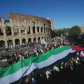 Četvrti dana velikih protesta u Italiji: Palestinska zastava isred Koloseuma