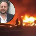 Prvi snimak stravične nesreće u kojoj su poginuli makedonski pevač i njegov sin: Vozilo progutala vatra, nisu imali šanse