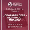 Studenti Knića pozivaju na tribinu „Oporavak sela – budućnost mladih“