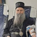 Humanost za naklon: Njegova Svetost Patrijarh srpski g. Porfirije je danas dobrovoljno dao krv! Beograd - Njegova Svetost…