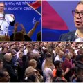 Vučić se obratio iz Smedereva: "Dosta je bilo javašluka, sačuvaćemo Srbiju" predsednik na kraju raširio majicu sa…