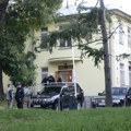 Human shields, a screen, a black jeep, a hood, a cap and an ambulance