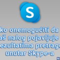 Kako onemogućiti da se vaš nalog pojavljuje u rezultatima pretrage unutar Skype-a