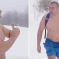 "Prvih par sekundi je pakao": Vladimir je sprski "Ledeni čovek", go do pojasa meditira u snegu i pliva u ledu