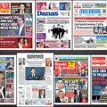 Naslovne strane sutrašnjih novina: Prelistavanje štampe za subotu, 16. maj 2026. godine
