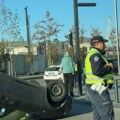 Auto se prevrnuo, nastao haos u Beogradu na vodi: Izbegavao pešaka, nastao haos?