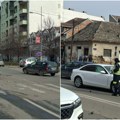 (Foto, video) Sudar audija i folksvagen u Temerinskoj, saobraćaj usporen, policija na uviđaju