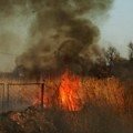 Gorela divlja deponija kod Kovilja