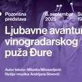 Predstava za decu „Ljubavne avanture vinogradarskog puža Đure“ u Reflektoru