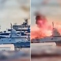 Ruski pomorski ponos se raspao u delove! Pojavio se snimak napada, nije ostalo ništa od moćne korvete (video)