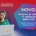 Novo u Savremenoj gimnaziji: otvoren upis na IT smer 2024/25.