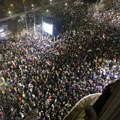Francuski mediji: Istorijski skup u Beogradu, više od 100.000 ljudi u borbi protiv korpucije