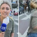 Policija pogodila novinarku gumenim metkom u programu uživo: Na ulicama haos, začuo se prasak, a ona počela da jauče