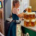 Hit snimci konobarica s Oktobarfesta: Količina piva koju odjednom mogu da ponesu ne mogu ni mnogi muškarci! Apsolutne…