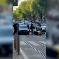 Nesreća u centru Beograda: Sudarili se "BMW" i motor (foto, video)