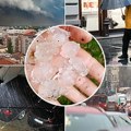 "Bože, spasi nas, ovo nije prirodno": Strašno nevreme se sručilo na Aranđelovac, tuče jak grad