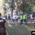 Skup pristalica i protivnika vlasti u Beogradu, jake policijske snage