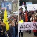 (Foto) profesori, roditelji i đaci u odbrani škole Niko ne želi gašenje HPTŠ „Uroš Predić”