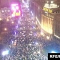 Održan protest pred zgradom Radio-televizije Srbije