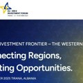 Prvi Investicioni forum Evropska unija (EU) – Zapadni Balkan 13. i 14. oktobra u Tirani