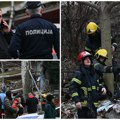 (Foto) Pretražuju se ruševine posle pada zgrade! Ekipe Sektora za vanredne situacije pregledaju obrušeni objekat