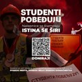 U Nišu i 17 mesta na jugu Srbiji građani mogu da uzmu nalepnice „Studenti pobeđuju“