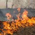 Požar na groblju u Žitorađi: Vatra zahvatila groblje zbog neugašene sveće, vatrogasci na terenu