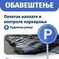 Početak naplate i kontrole parkiranja u Rudničkoj ulici