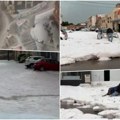 Šta se ovo dešava?! Dramatični snimci superćelijske oluje: Ulice pod ledom, bujice nose sve pred sobom! Izdata upozorenja…