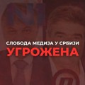 Studenti u blokadi podržali novinare Junajted medije: „Sloboda medija u Srbiji ugrožena“