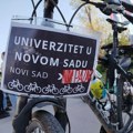 Grupa studenata, zaposlenih na Novosadskom univerzitetu i građana u četvrtak krece biciklima na protest u Novi Pazar
