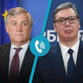 Konstruktivan razgovor sa šefom italijanske diplomatije: Predsednik Vučić razgovarao sa Tajanijem