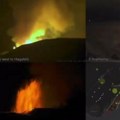Prvi snimci erupcije vulkana na Islandu: Zastrašujući prizor: Lava šiklja kao iz kabla, nebo crveno, dim i pepeo kuljaju na…