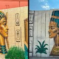Mural sa Tutankamonom i Nefertiti uklonjen pred posetu Si Đinpinga