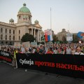 17. protest Srbija protiv nasilja završen na Trgu Nikole Pašića ispred REM-a