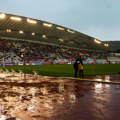 Srušio se deo krova stadiona „Poljud“ /foto/