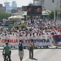 Inspektori zaplenili transparent koji su studenti postavili kod Brankovog mosta