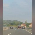 (Video) BMW-om preticao zaustavnom trakom! Bahatio se na auto-putu "Miloš Veliki", ovako nedužni mogu da stradaju