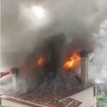 Pet vozila gasilo požar: Izgoreo deo manastira na Svetoj Gori, ktitori bili car dušan i vuk branković (video)
