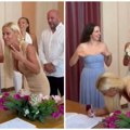 Bivša supruga u ulozi kume Pogledajte snimak venčanja koji je zapalio društvene mreže; I matičarka bila u šoku