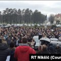 Protest u Nikšiću zbog oslobađajuće presude za oružanu pljačku i ubistvo