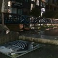 FOTO, VIDEO: Oluja oborila kran na Detelinari, oštećeni stanovi u susednoj zgradi