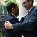 ''Zahvalio sam Kipru na podršci'': Predsednik Vučić sa Nikosom Hristodulidisom (foto)